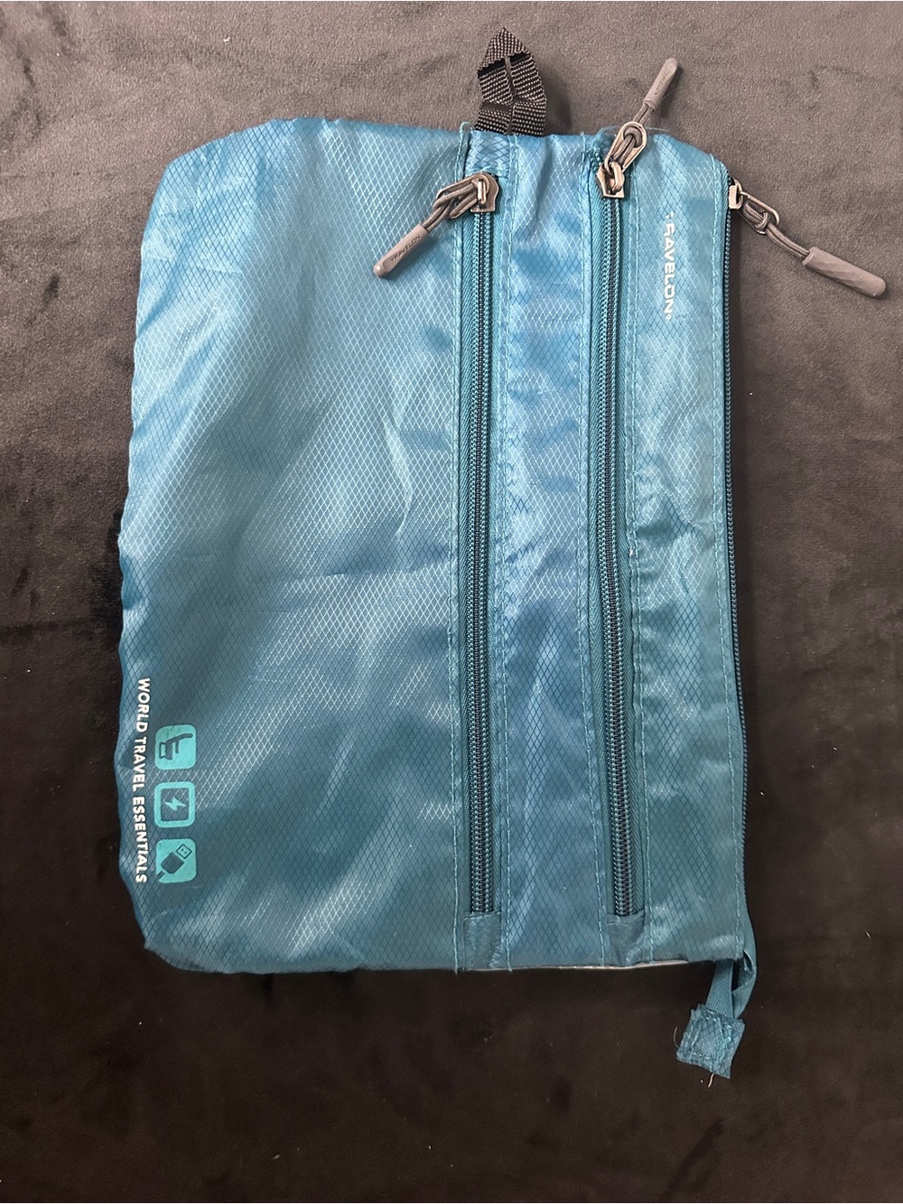 Travel Organizer Pouch - Teal Blue